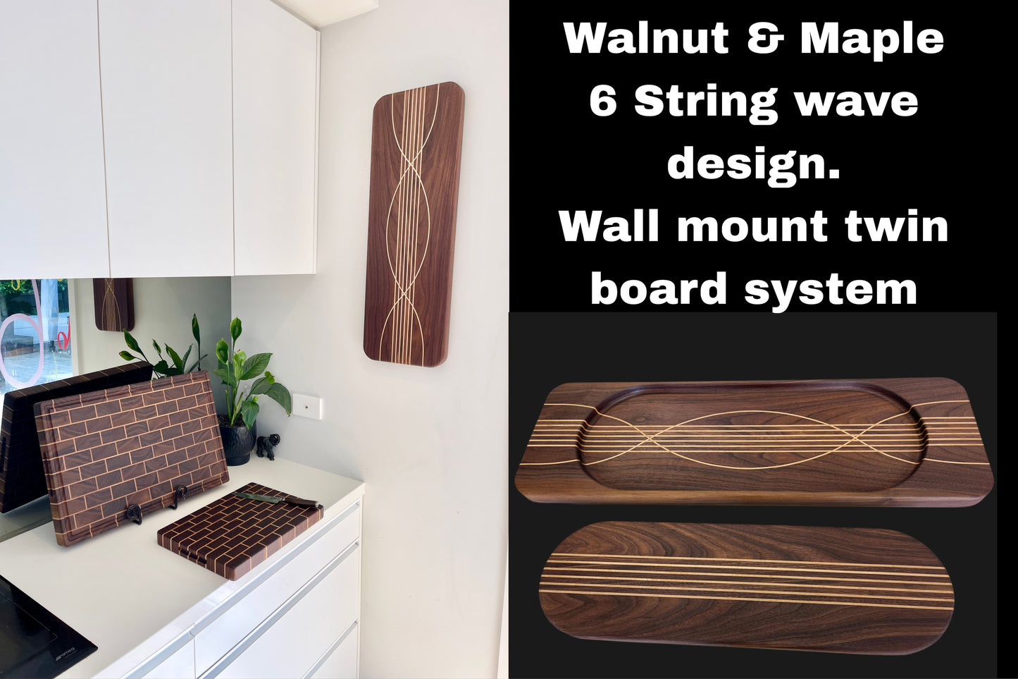 Charcuterie Board with wall mount