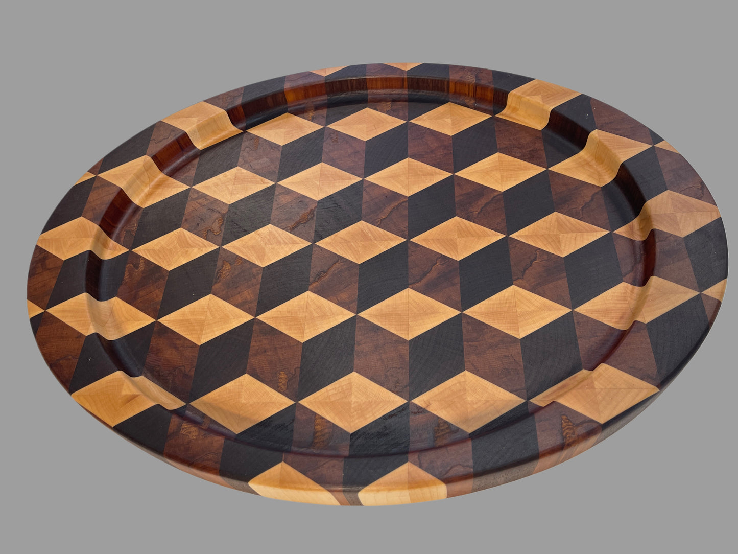 End-Grain Oval Board (3D design)