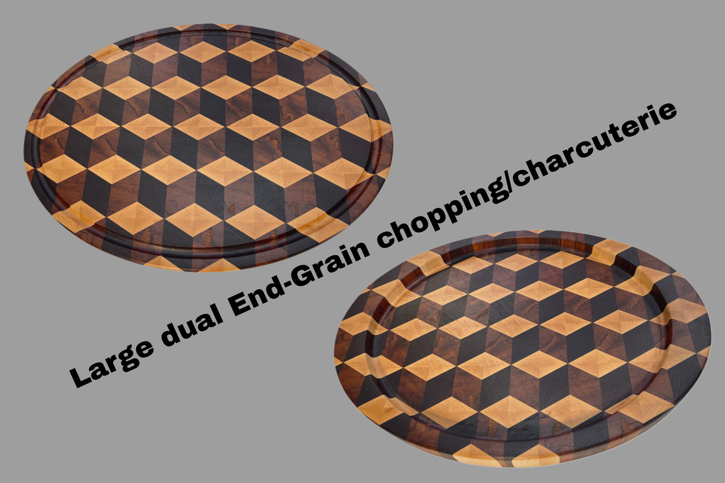 End-Grain Oval Board (3D design)