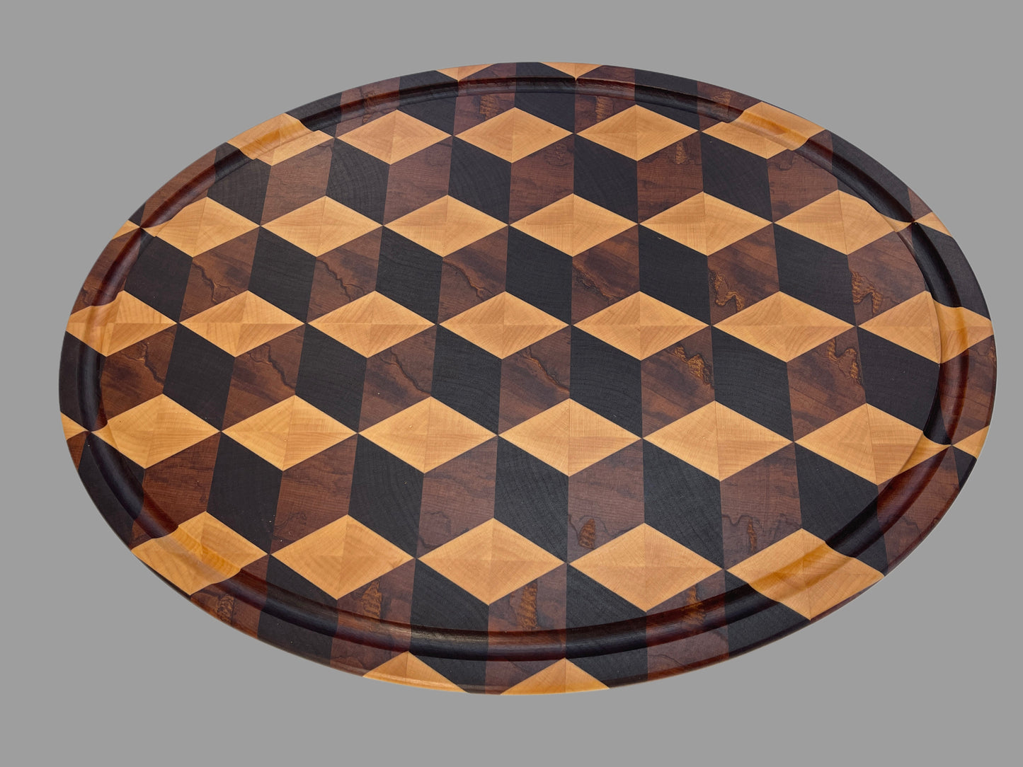 End-Grain Oval Board (3D design)