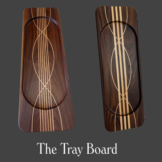 Face-Grain Charcuterie & Serving Board - 3 Stripe Weave or 6 String Wave