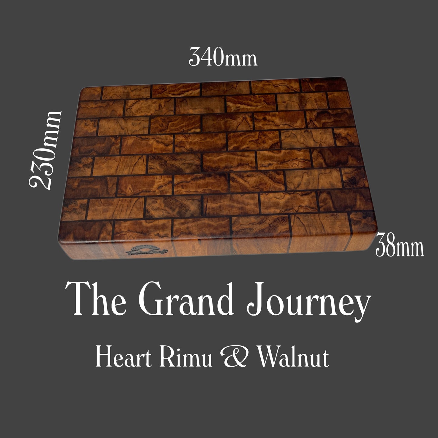 The Journey’s Board Premium End-Grain Chopping Board.