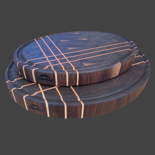 End-Grain Chopping Board - Oval