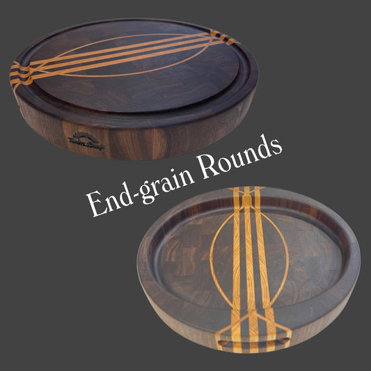 End-Grain Chopping Board - Round