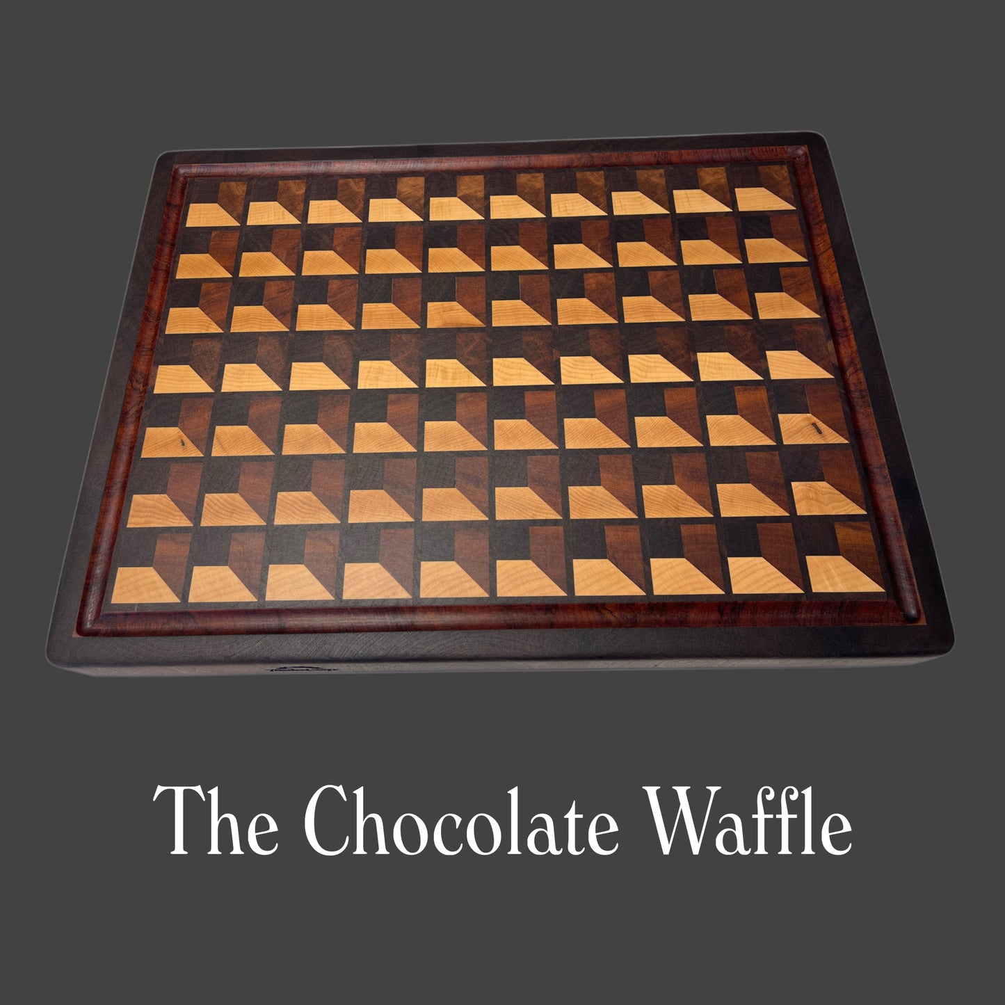 End-Grain Chopping board - The Chocolate Waffle
