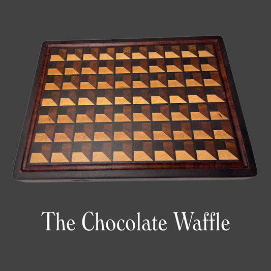 End-Grain Chopping board - The Chocolate Waffle