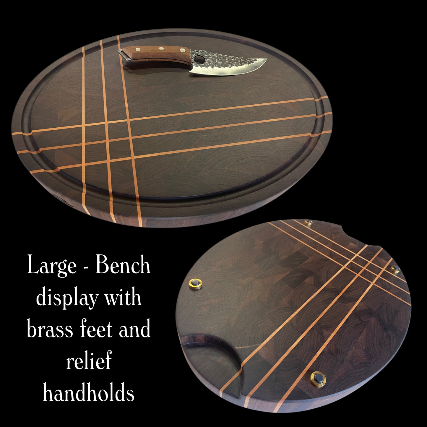 End-Grain Chopping Board - Oval
