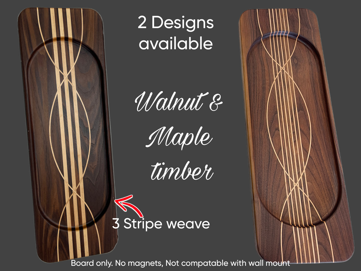 Large and long designer antipasto / charcuterie boards for entertaining at home, Handmade from premium timbers Walnut & Maple. Ideal for gifting to weddings, housewarming and heirloom gifting 
