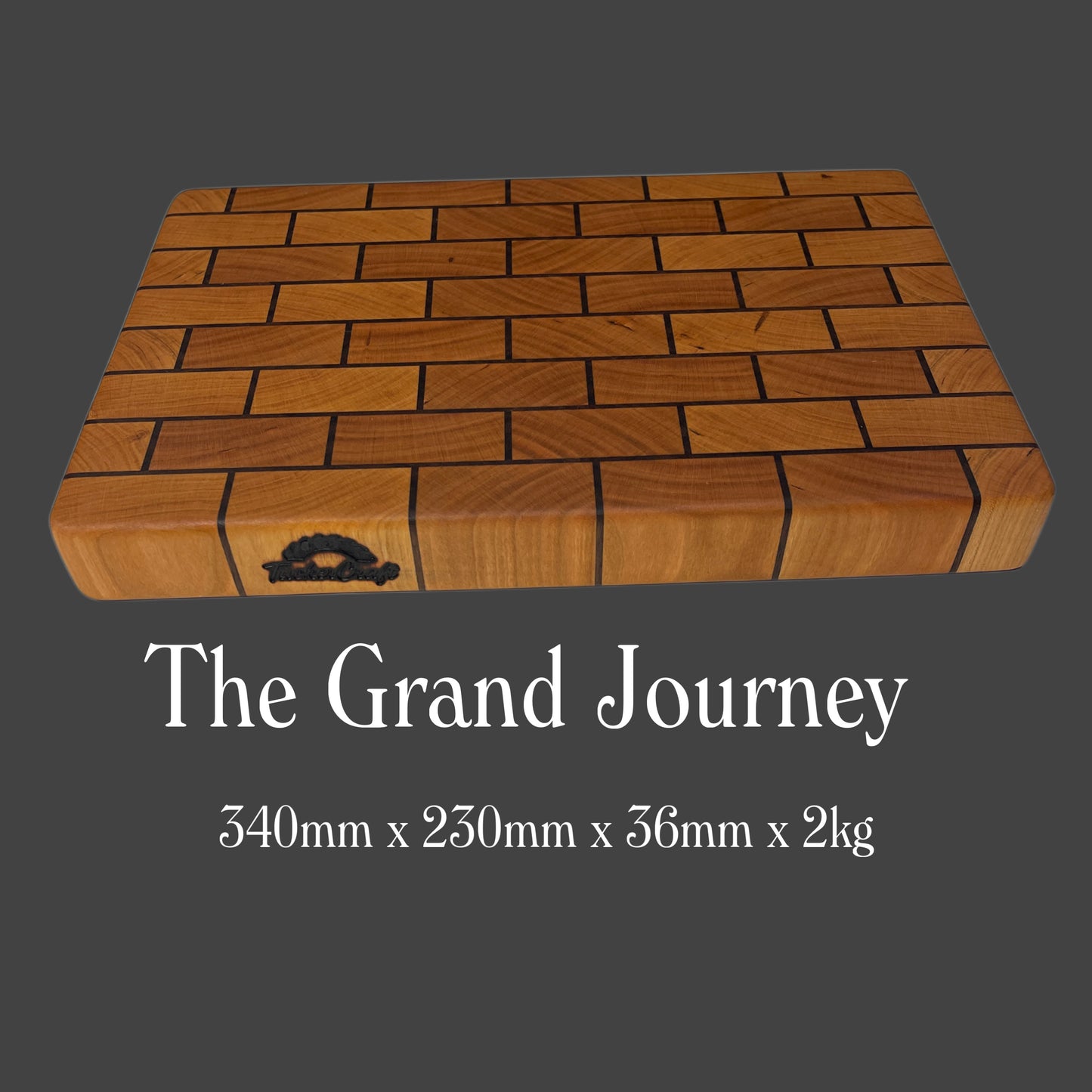 The Journey’s Board Premium End-Grain Chopping Board.