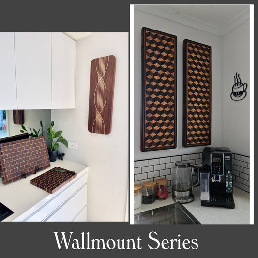 Charcuterie & Serving Board - Magnetic Wall-Mount Set