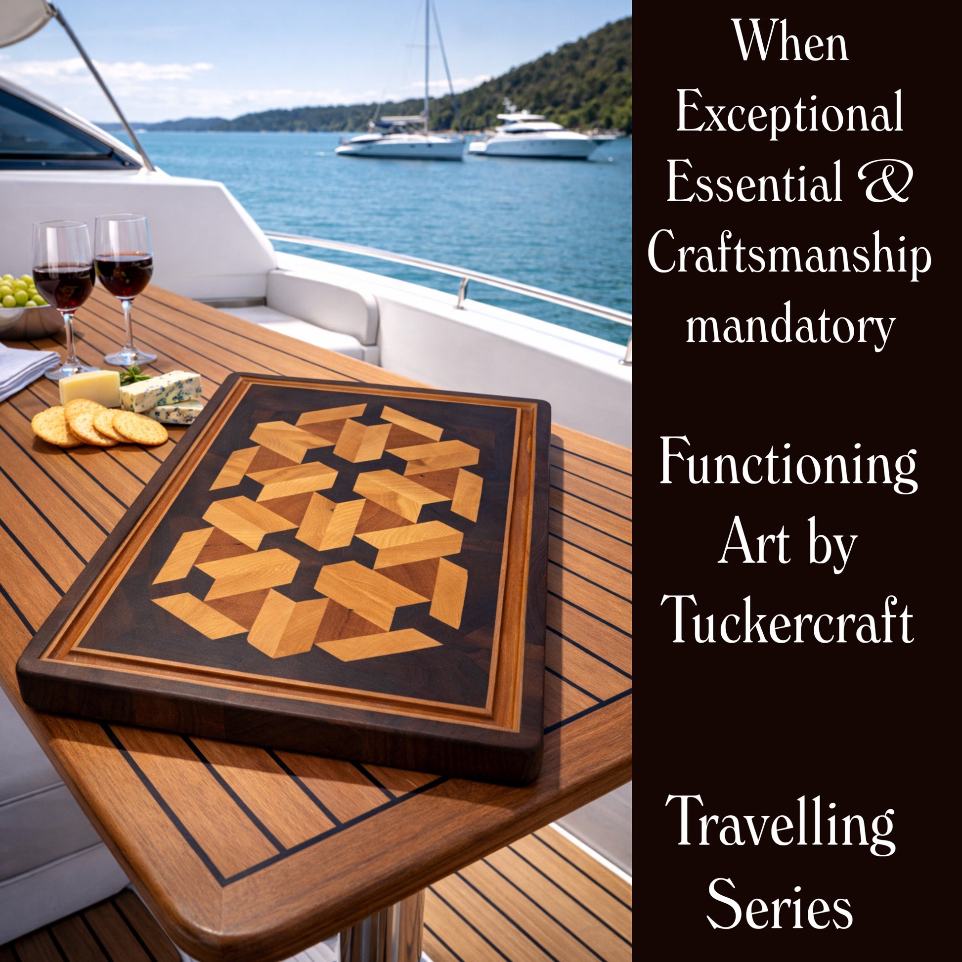 Luxury Charcuterie / Chopping board. For entertaining at home or traveling 