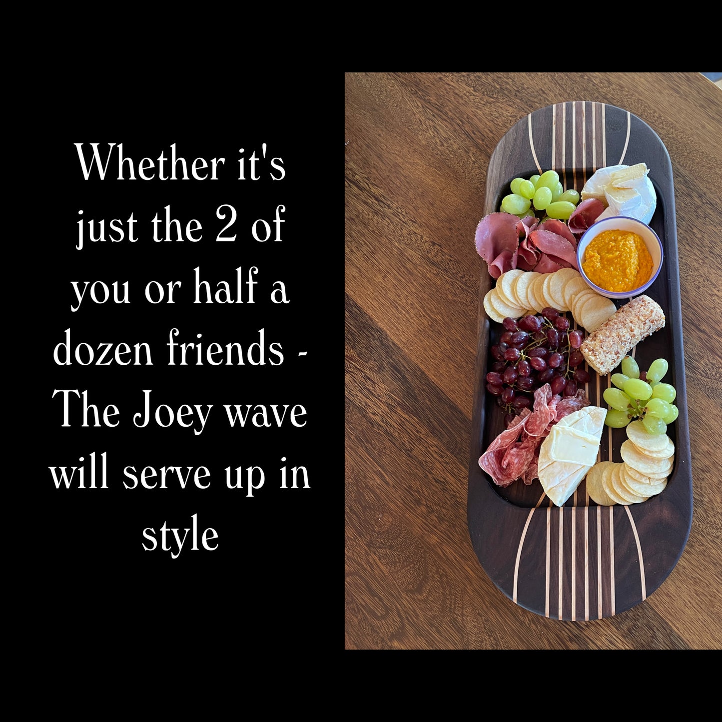 Face-Grain Serving Board  - The Joey Wave