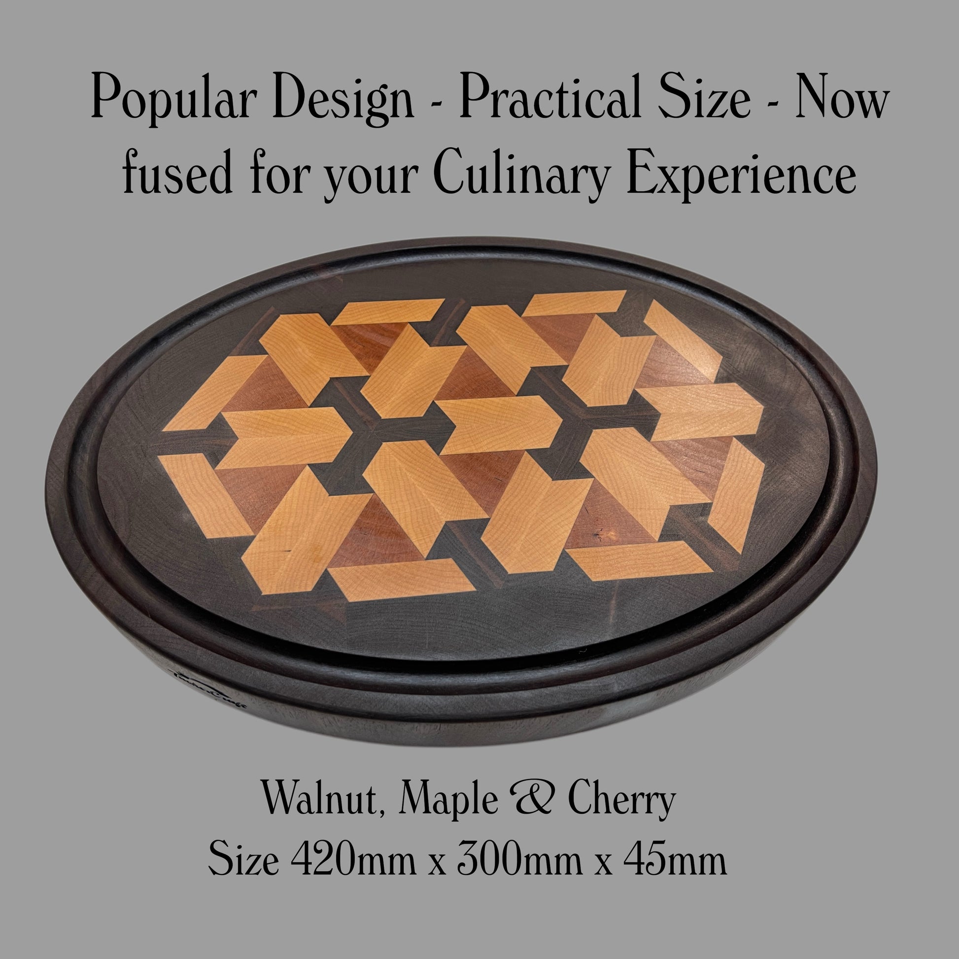 luxury end-grain copping / charcuterie board. Stunning to admire-Exceptional to use