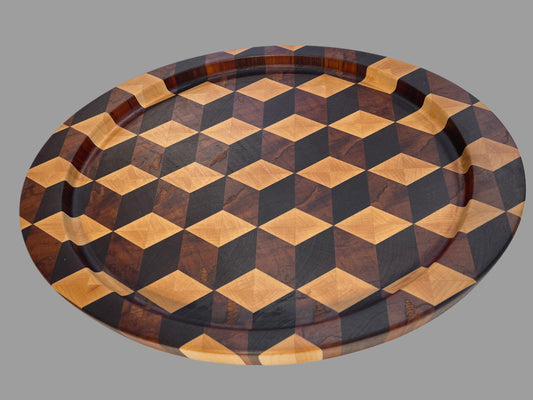 End-Grain Oval Board (3D design)