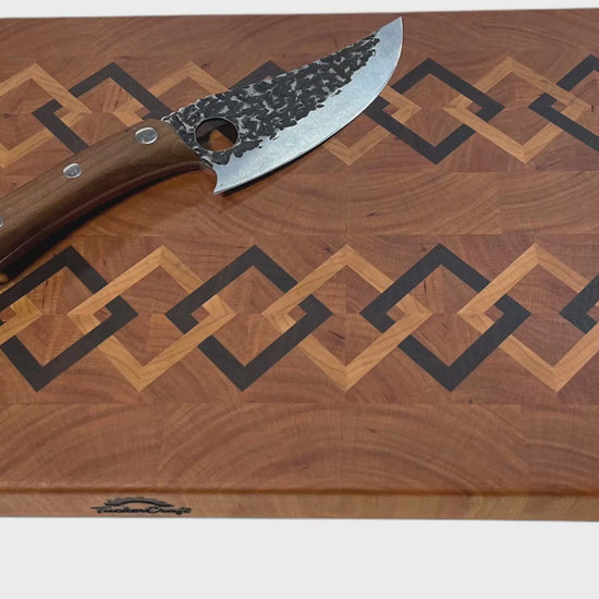 luxury designer Wooden cutting board for Entertaining at home or traveling. Crafted for moments that matter.